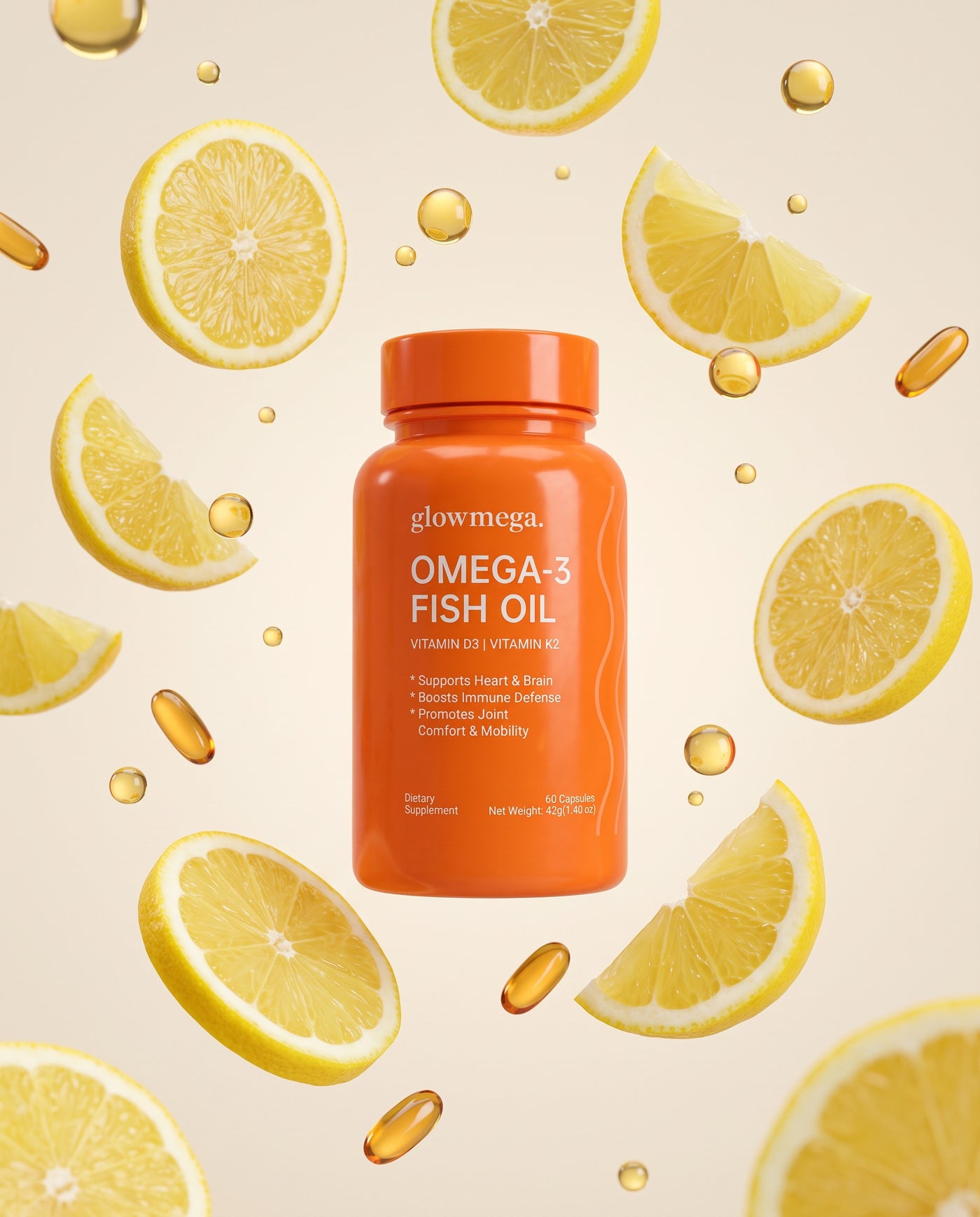 Omega-3 Fish Oil with Vitamin D3 + K2-7